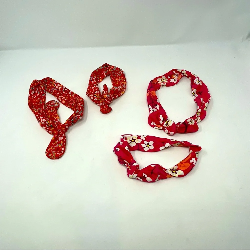 Latched Mama Mommy & Me Matching Headband Set - Lot of 2 Handmade Floral Sets